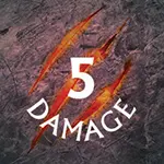 5 Damage token